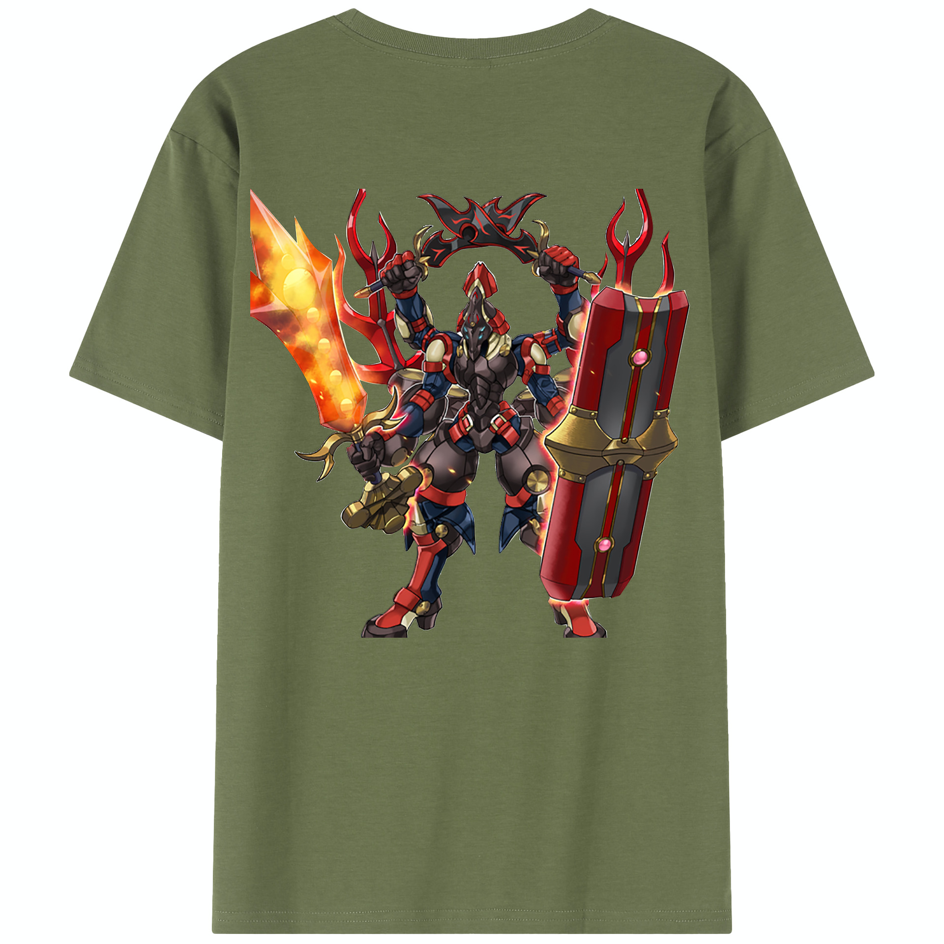 （画像用） 遊☆戯☆王 Yu-Gi-Oh! 綿100％半袖Tシャツ（背面プリント）